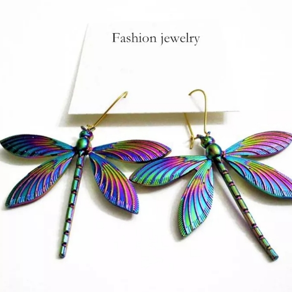 Dragonfly Earrings - Picture 2 of 2